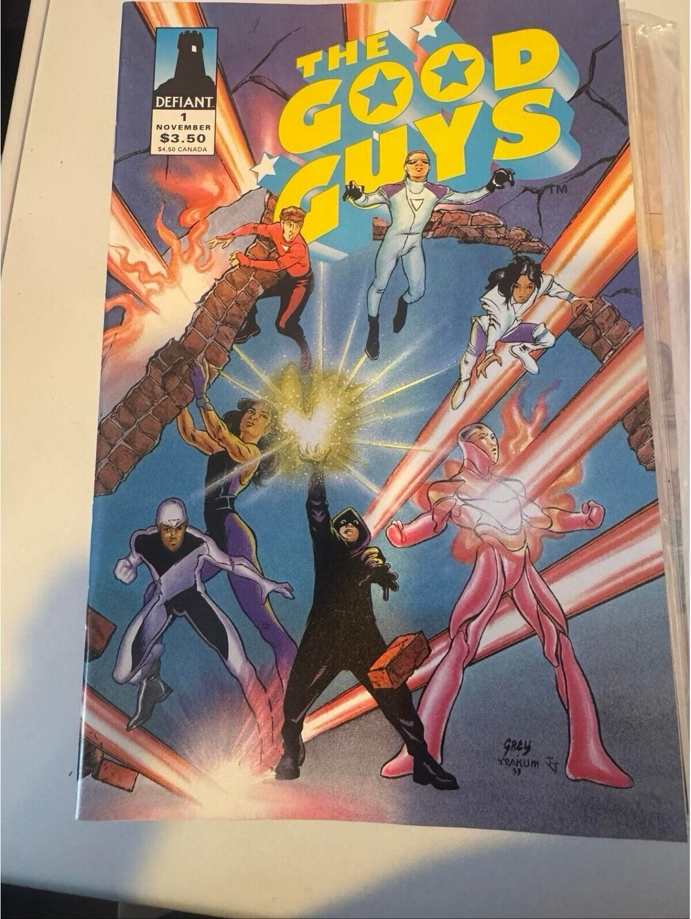 The Good Guys #1 Defiant Comics 1993 Jim Shooter Grey Yoakum 1st Issue